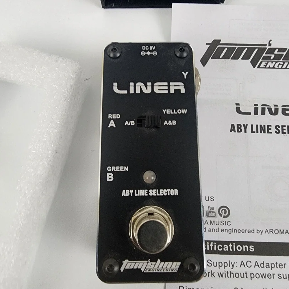 TomsLine Engineering ALR-3 Liner ABY Line Selector Guitar Effects Pedal Tested